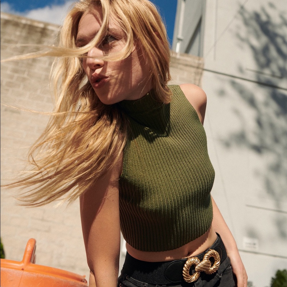 ZARA Ribbed Knit Top - Picture 3 of 7